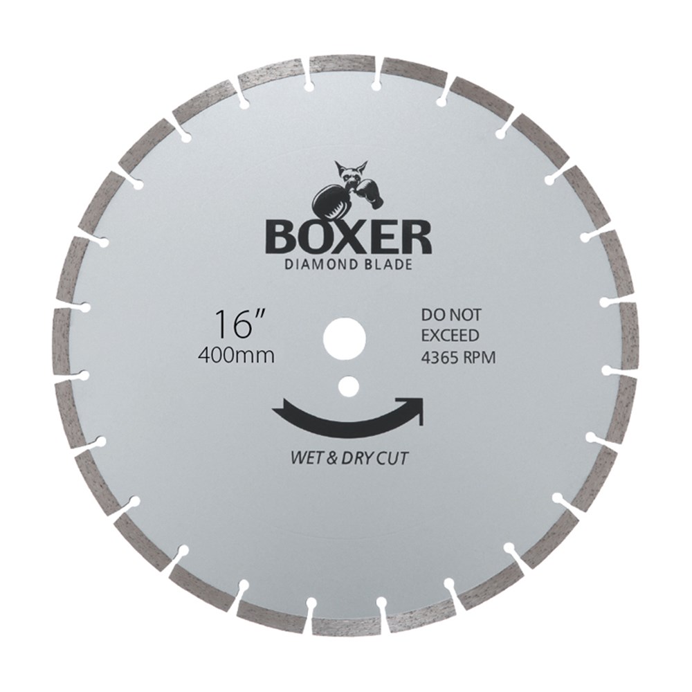 AUSTSAW / BOXER - 400MM (16IN) DIAMOND BLADE SEGMENTED - 25.4/20MM BORE